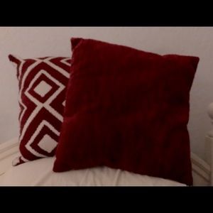 Two medium size decorative pillow